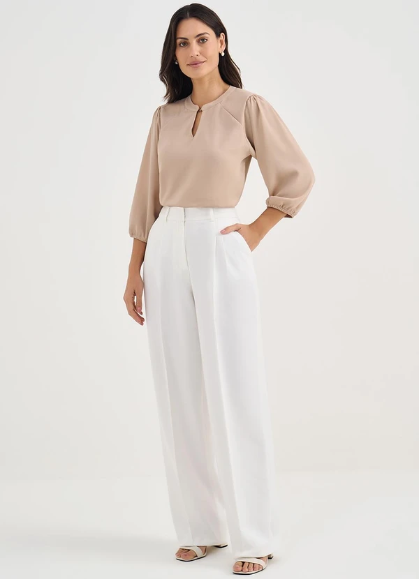 Principessa - Blusa Manga 7/8 em Crepe Fendi Andressa 3