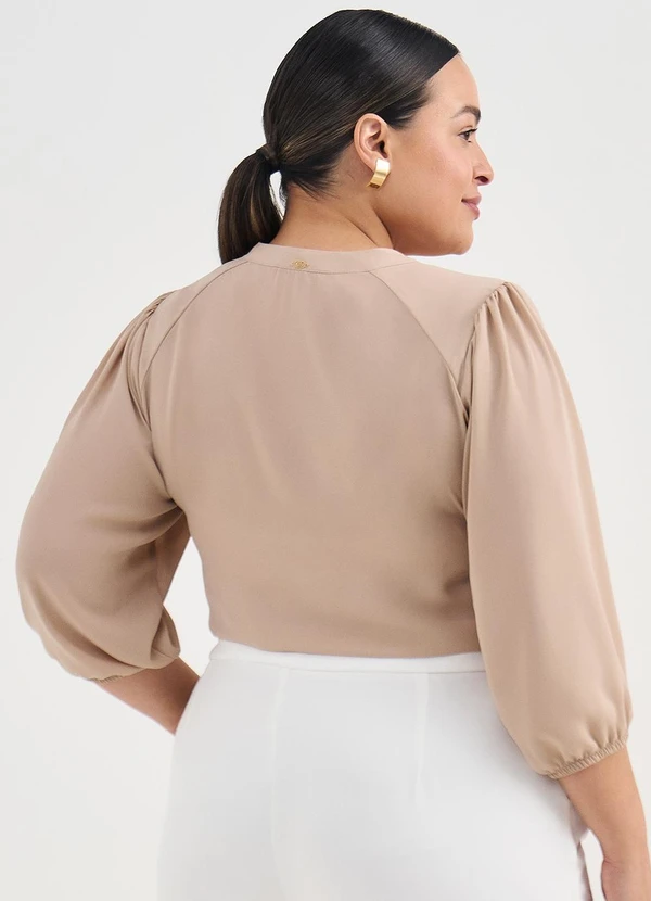 Principessa - Blusa Manga 7/8 em Crepe Fendi Andressa 6