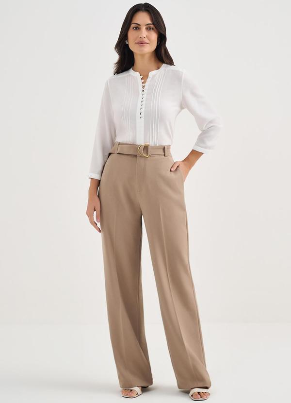 Principessa - Blusa Manga 7/8 em Viscose Off White Valesca 3