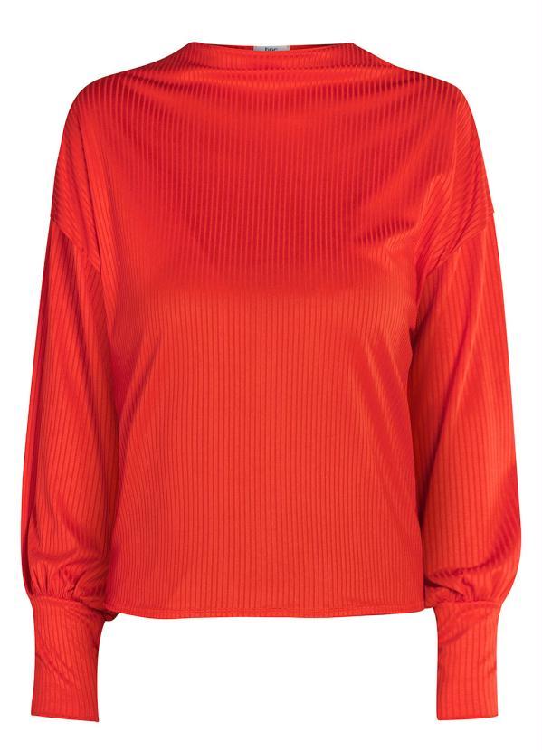 Outlet - Blusa Manga Bufante Vermelha 6