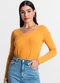 Infinita Cor - Blusa Manga Longa Vermelho - variação: Amarelo