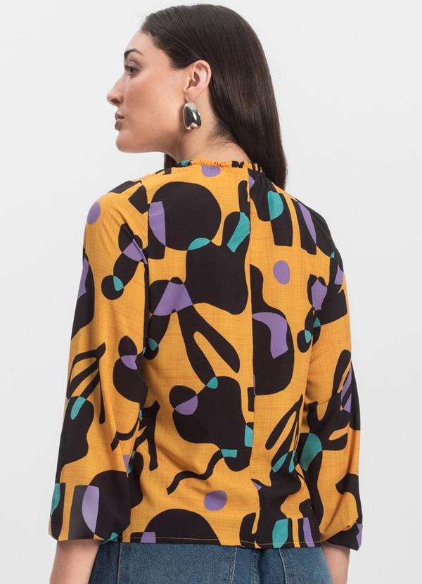 Infinita Cor - Blusa Manga Longa Amarelo 2