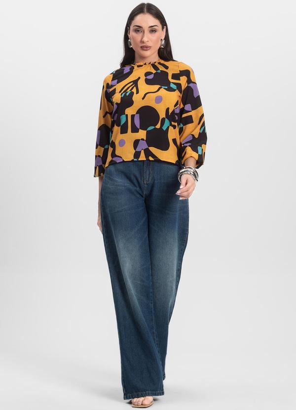 Infinita Cor - Blusa Manga Longa Amarelo 3