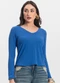 Infinita Cor - Blusa Manga Longa Azul - variação: Azul