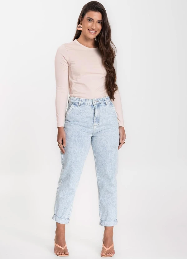 Select - Blusa Manga Longa Básica Bege 3