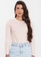 Select - Blusa Manga Longa Básica Bege - variação: Bege