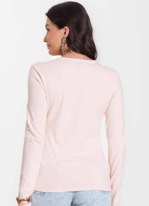 Select - Blusa Manga Longa Básica Rosa 2