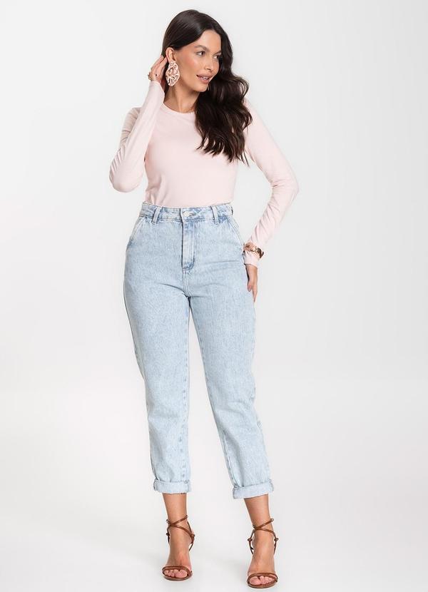 Select - Blusa Manga Longa Básica Rosa 3