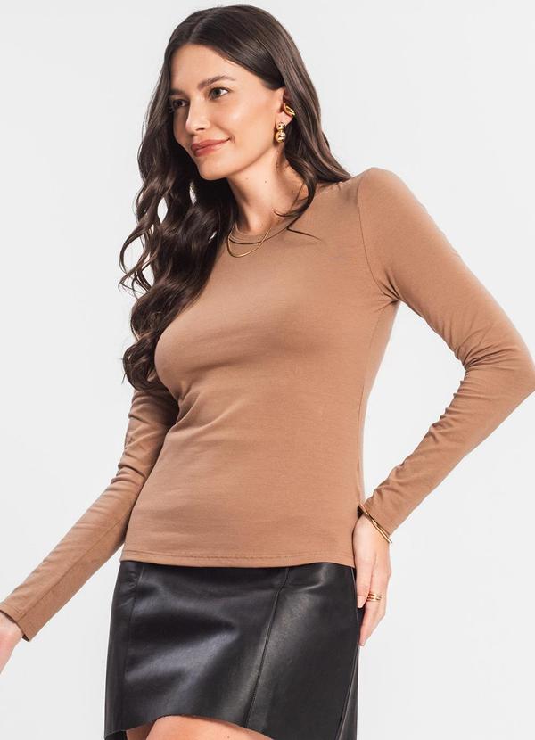 Rovitex - Blusa Manga Longa Básica Select Vermelho