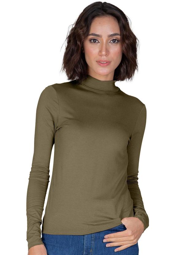 Select - Blusa Manga Longa Básica  Verde