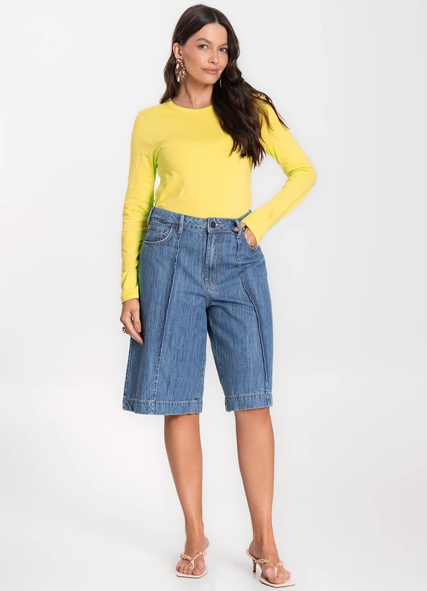 Select - Blusa Manga Longa Básica Verde 3