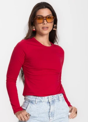 Select - Blusa Manga Longa Básica Vermelho - SELECT
