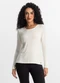 Rovitex - Blusa Manga Longa Vermelho - variação: Bege