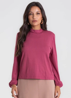 Endless - Blusa Manga Longa Bufante Vermelho - ENDLESS