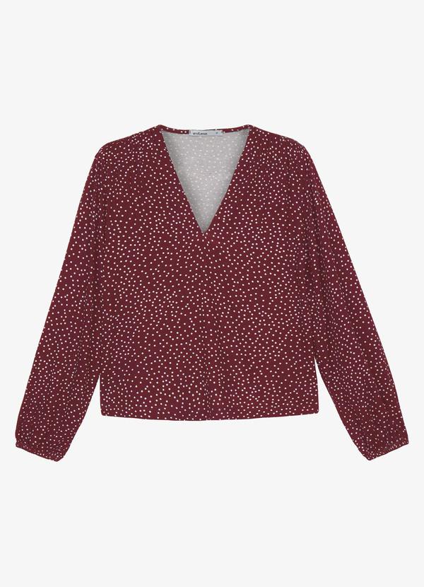 Endless - Blusa Manga Longa Bufante Vermelho