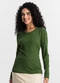 Rovitex - Blusa Manga Longa Canelada Verde - variação: Verde