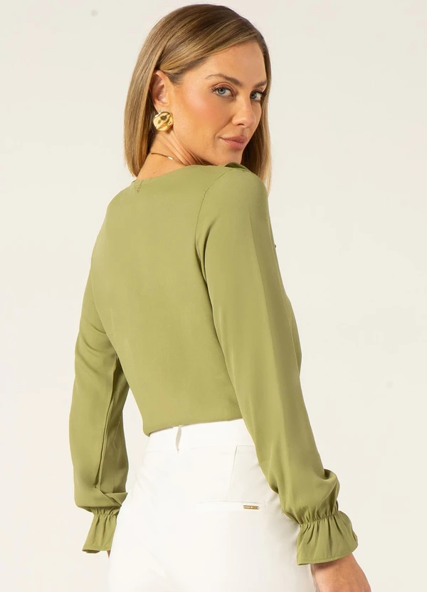 Principessa - Blusa Manga Longa com Babados Licia Alecrim 2