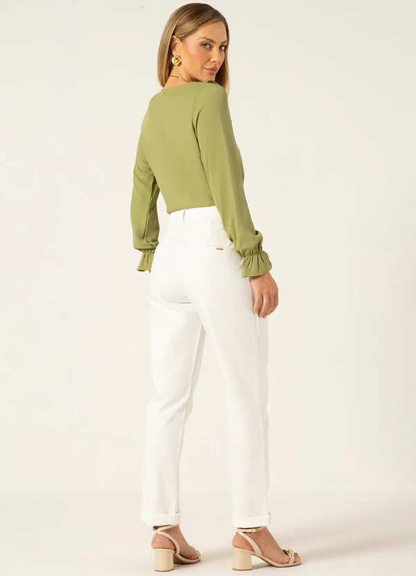 Principessa - Blusa Manga Longa com Babados Licia Alecrim 4