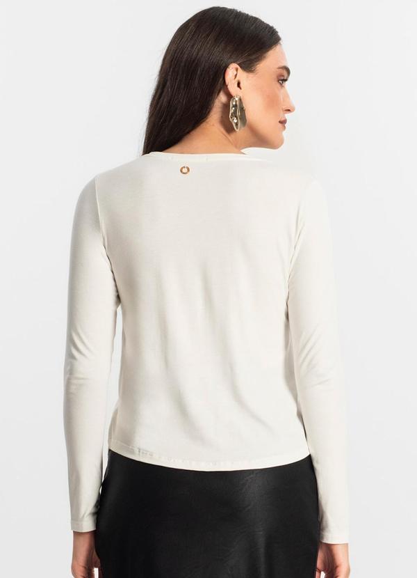 Endless - Blusa Manga Longa com Bordado Bege 2