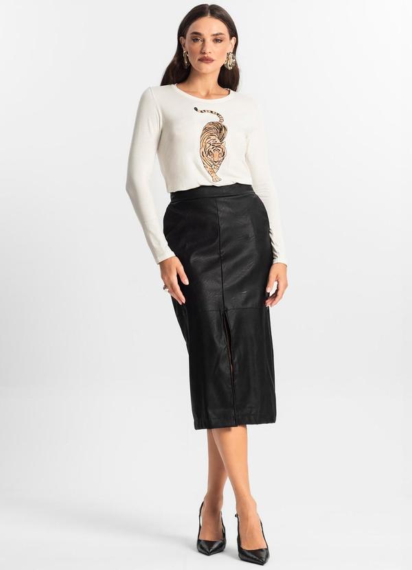 Endless - Blusa Manga Longa com Bordado Bege 3