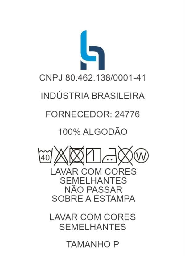 Queima Estoque - Blusa Manga Longa com Estampa Azul Marinho 6