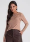 Endless - Blusa Manga Longa com Estampa Bege - variação: Marrom