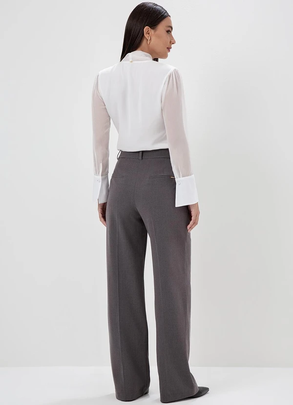 Principessa - Blusa Manga Longa com Laço Off White Rosali 4