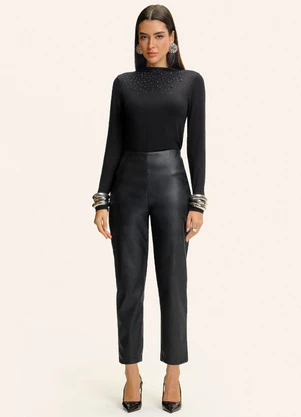 Endless - Blusa Manga Longa com Rebite Preto - ENDLESS