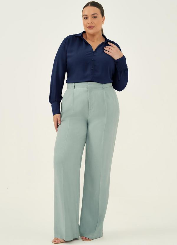 Principessa - Blusa Manga Longa em Crepe Marinho Audrey 4