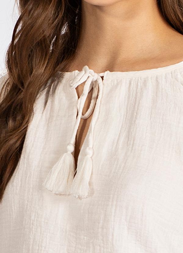 Hering - Blusa Manga Longa em Malha Branco 6