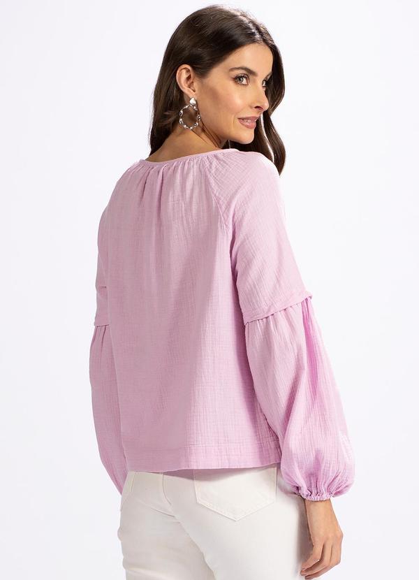 Hering - Blusa Manga Longa em Malha Lilás 2