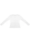 Rovitex - Blusa Manga Longa em Ribana Canelada Vermelho - variação: Branco