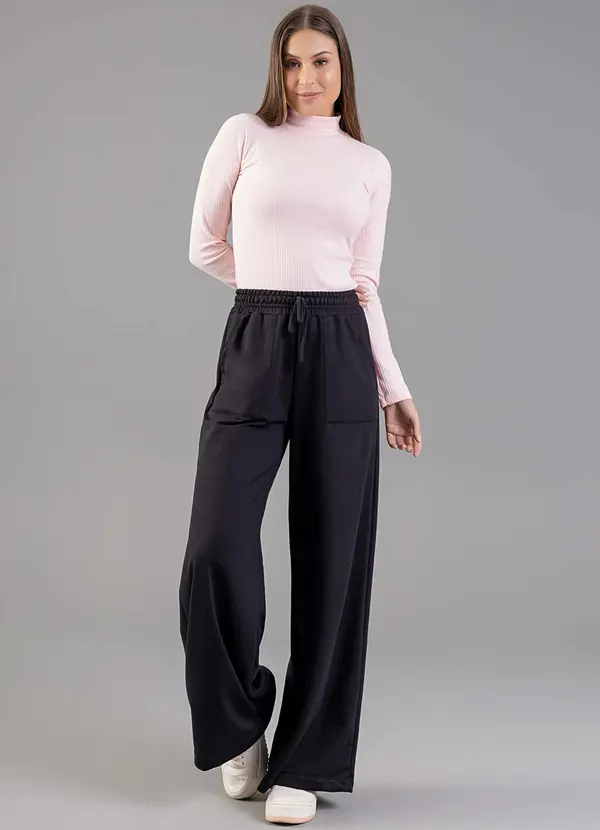 Just Basic - Blusa Manga Longa em Ribana Roxo 3