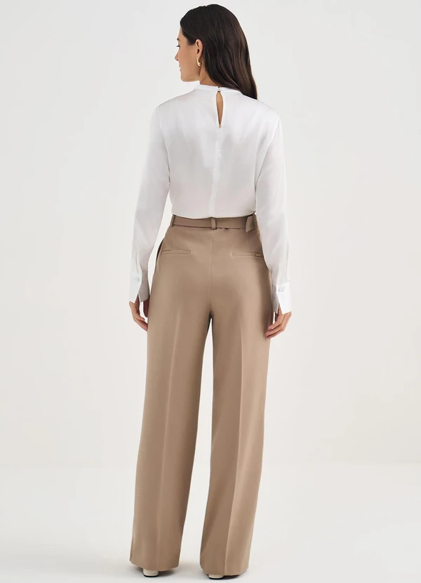 Principessa - Blusa Manga Longa em Seda Off White Valquiria 4