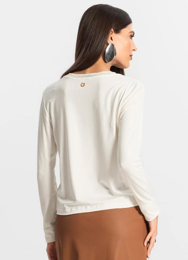 Endless - Blusa Manga Longa Bege 2