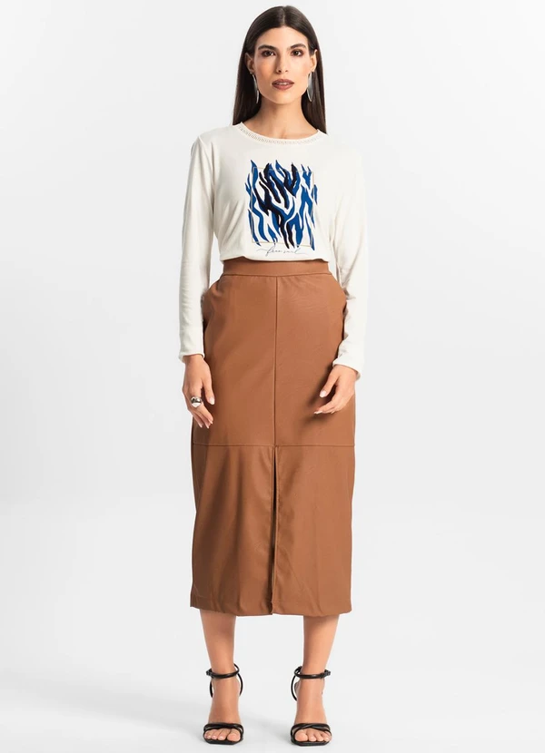 Endless - Blusa Manga Longa Bege 3