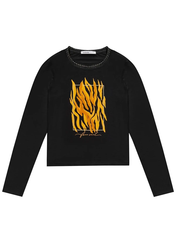 Endless - Blusa Manga Longa Preto 5