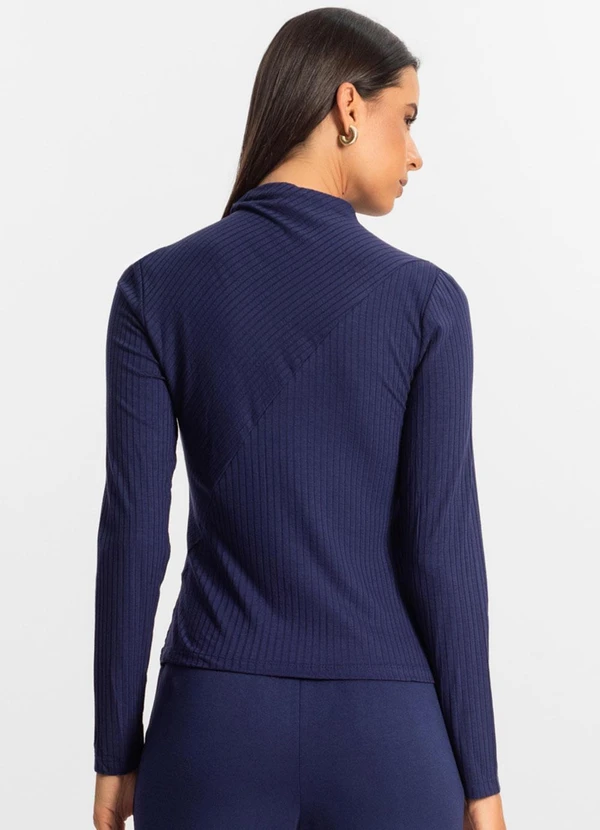 Rovitex - Blusa Manga Longa Feminina Azul 2