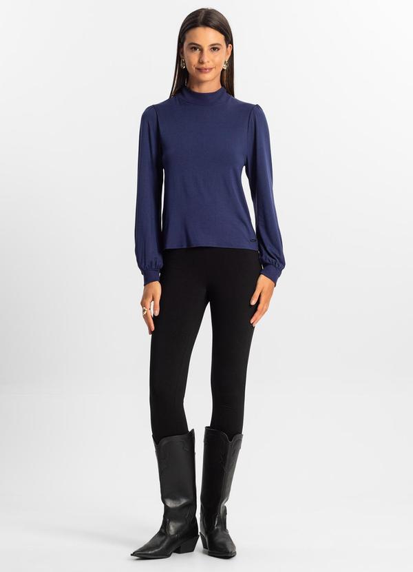 Rovitex - Blusa Manga Longa Feminina Azul 1