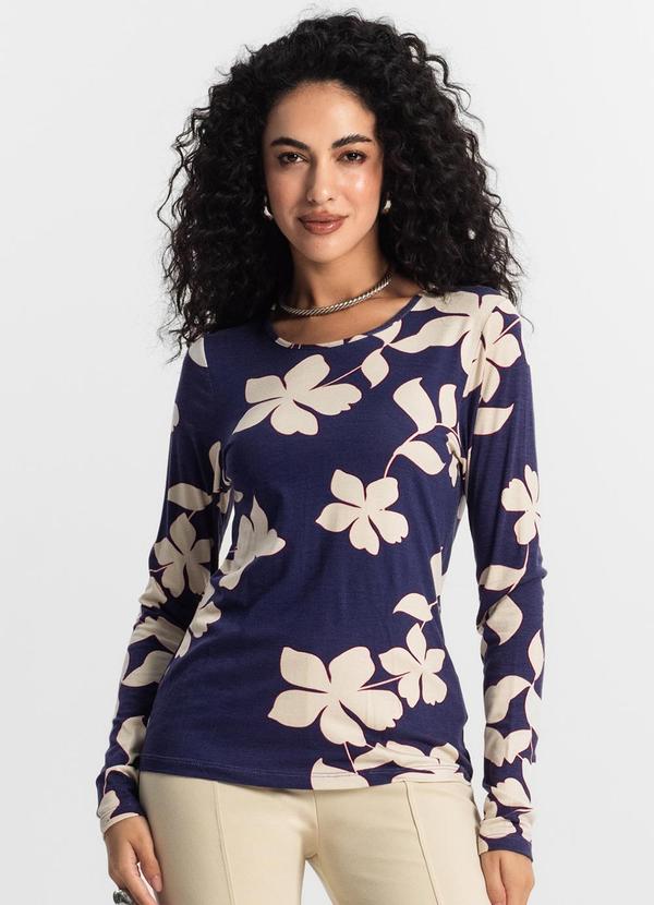 Rovitex - Blusa Manga Longa Feminina Bege