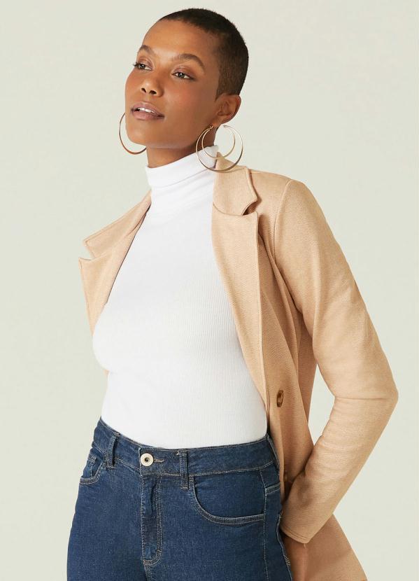 Malwee - Blusa Manga Longa Feminina Branco