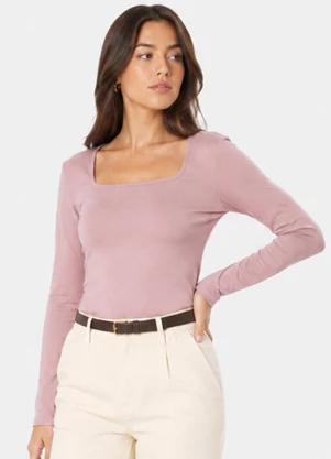 Infinita Cor - Blusa Manga Longa Feminina Cinza - INFINITA COR