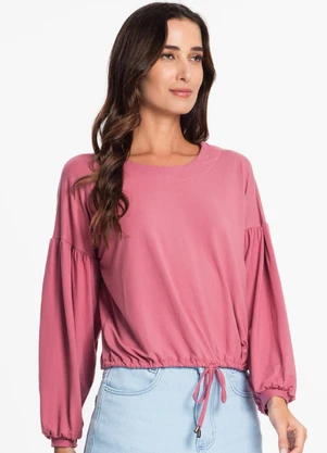 Endless - Blusa Manga Longa Feminina Comfy Rosa - ENDLESS
