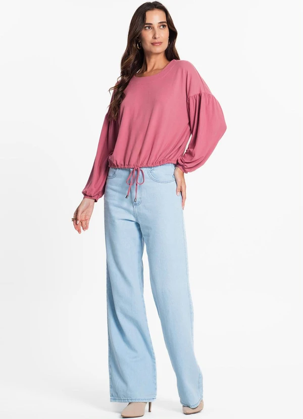 Endless - Blusa Manga Longa Feminina Comfy Rosa 3