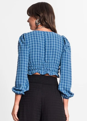 Endless - Blusa Manga Longa Feminina em Air Flow Azul - ENDLESS