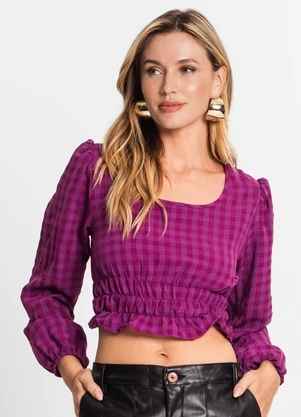 Endless - Blusa Manga Longa Feminina em Air Flow Roxo - ENDLESS