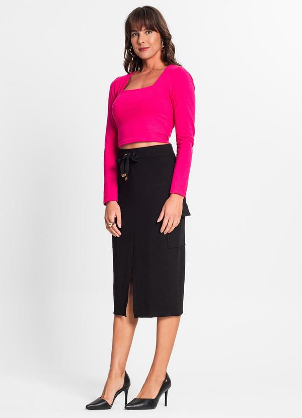 Endless - Blusa Manga Longa Feminina em Cotton Leve Rosa 3