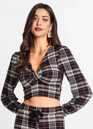 Endless - Blusa Manga Longa Feminina em Molecotton Bege - ENDLESS