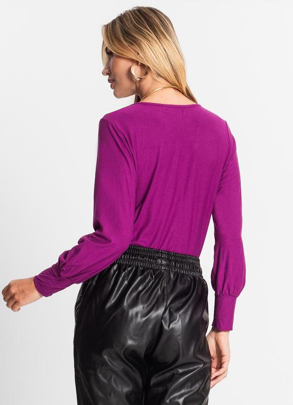 Endless - Blusa Manga Longa Feminina em Viscose Roxo 2