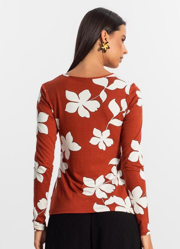 Rovitex - Blusa Manga Longa Feminina Laranja 2